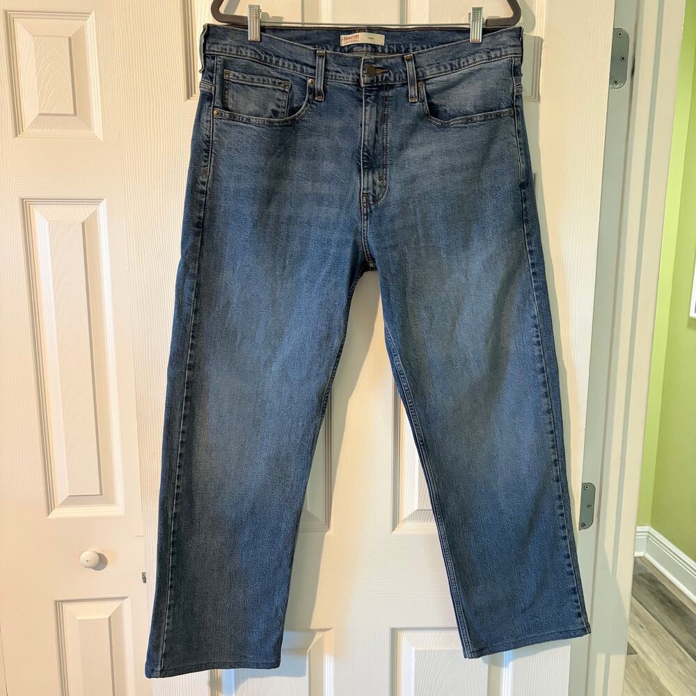 Levi's Signature Loose Fit Jeans W36 L32 Medium Wash 5-Pocket Denim